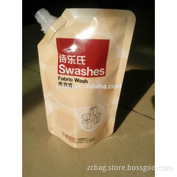 printing pure aluminum foil pouch standup zipper spout nozzle liquid packaging bag